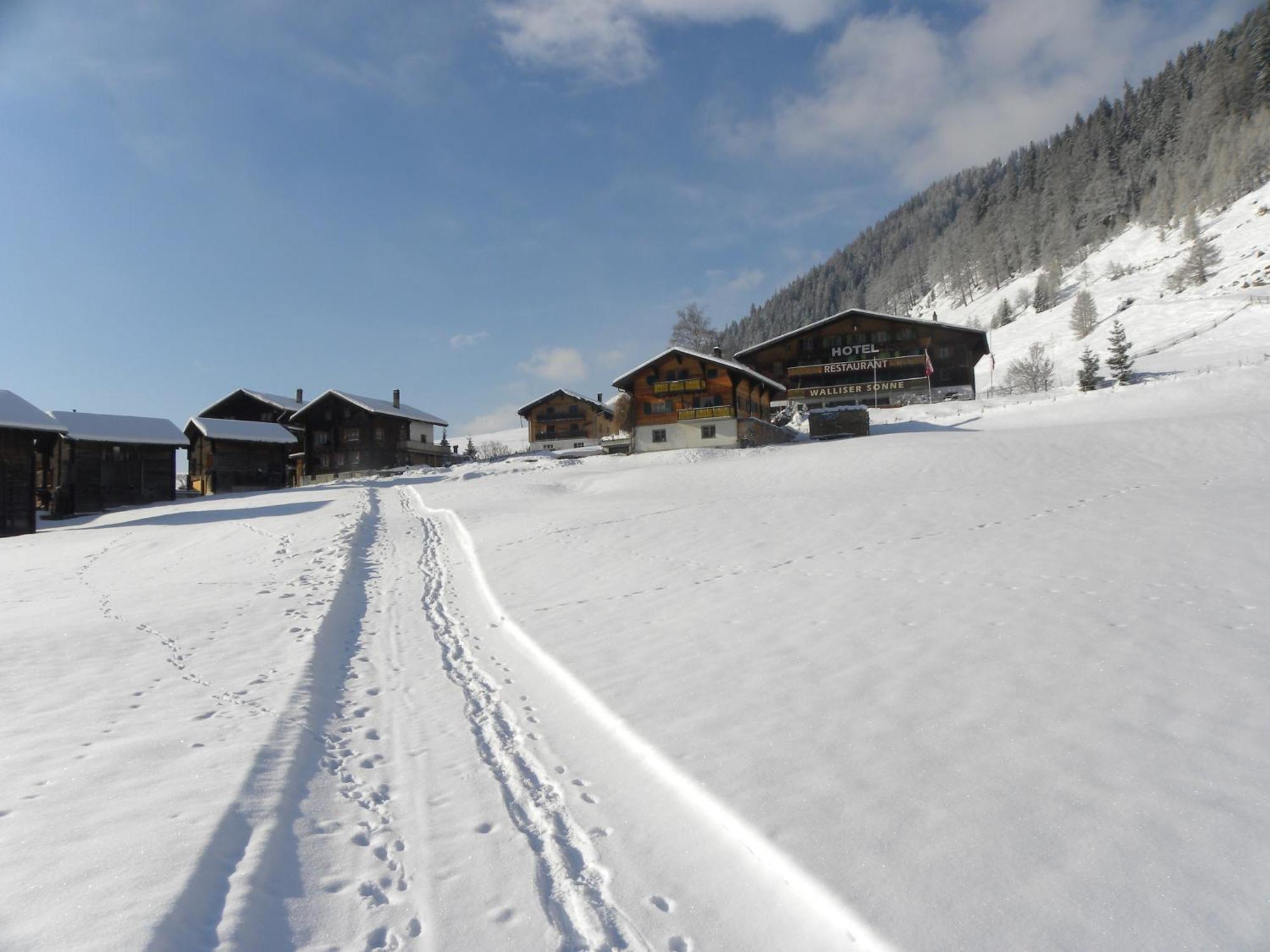 Hotel Restaurant Walliser Sonne Reckingen Exterior photo